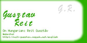 gusztav reit business card